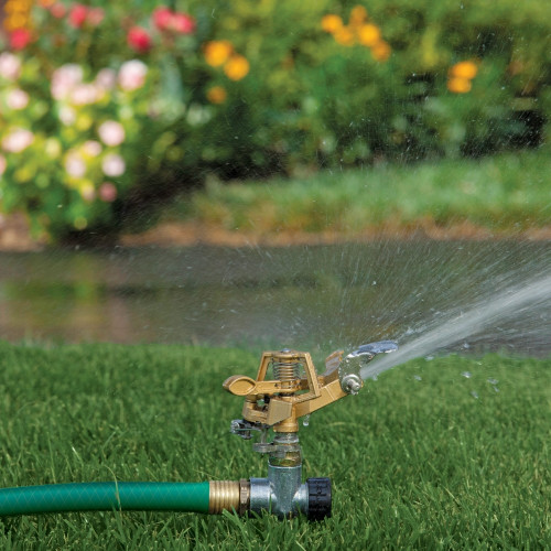 Melnor 9535C  Metal Pulsating Sprinkler with Spike Image 1