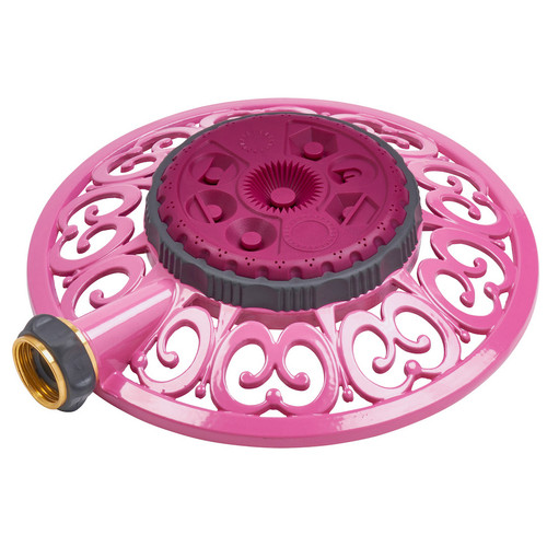 Melnor SP15688RR  Sprout Raspberry Red 8-Pattern Metal Sprinkler Image 0