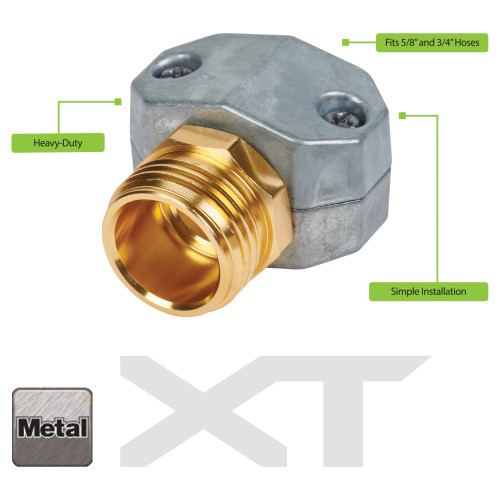 Melnor ZBM3/4  5/8 - 3/4" Metal Male Hose Repair Image 1