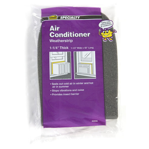 M-D Building Products 02006  Air Conditioner 42" Weatherstrip Foam Tape 1-1/4" Thick - Gray Image 1