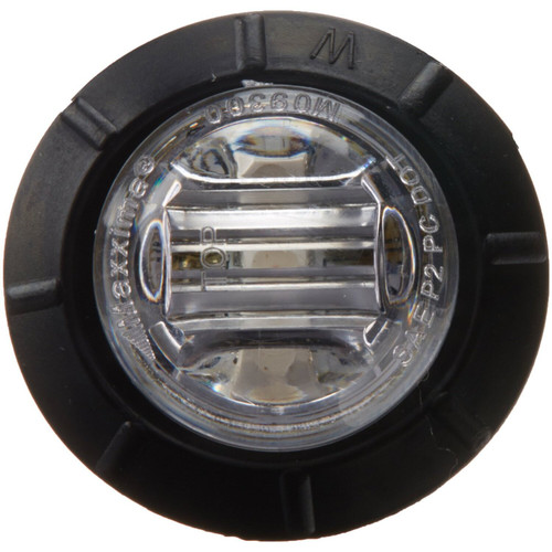 Maxxima M09300YCL  3/4" Mini P2PC 3 LED Combination Clearance Marker - Amber with Clear Lens Image 0