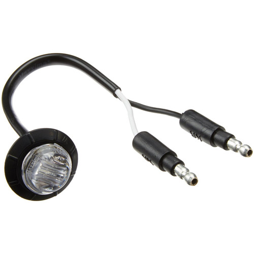 Maxxima M09300YCL  3/4" Mini P2PC 3 LED Combination Clearance Marker - Amber with Clear Lens Image 2