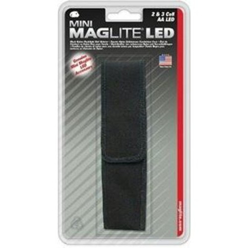 MagLite AP2X136  Nylon, Full Flap Holster For AA Mini Flashlight - Black (108-806) Image 0