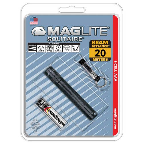 MagLite K3A016  Solitaire Incandescent 1-Cell AAA Flashlight Black Image 0
