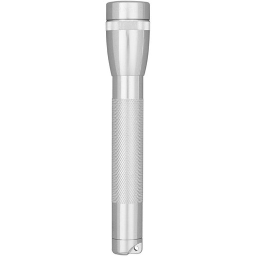 MagLite M2A10H  Mini Maglite Incandescent 2-Cell AA Flashlight with Holster Silver Image 1
