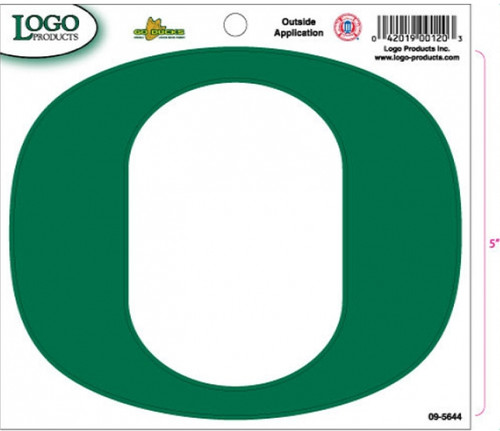 Logo Products 120  University of Oregon Green O Sticker - Meduim Image 0