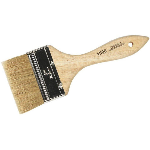 Linzer 1500-3  White Chinese Bristle 3" Economy Paint Brush for Latex Paints, Chip and Touch-up Image 0
