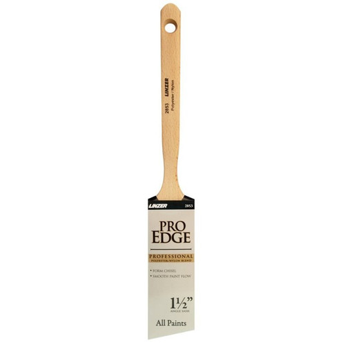 Linzer 2853-1.5  Pro Edge Angle Sash 1-1/2" Paint Brush Image 0