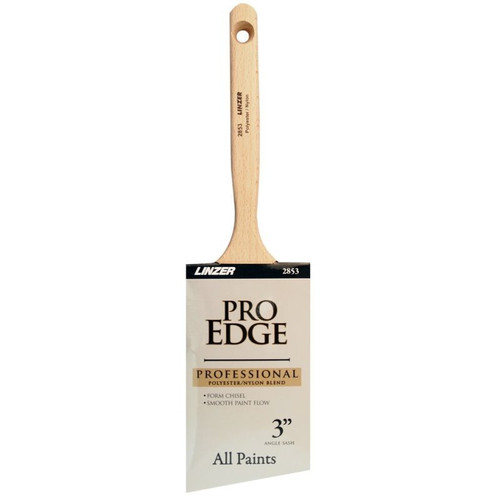 Linzer 2853-3  Pro Edge Angle Sash 3" Paint Brush Image 0
