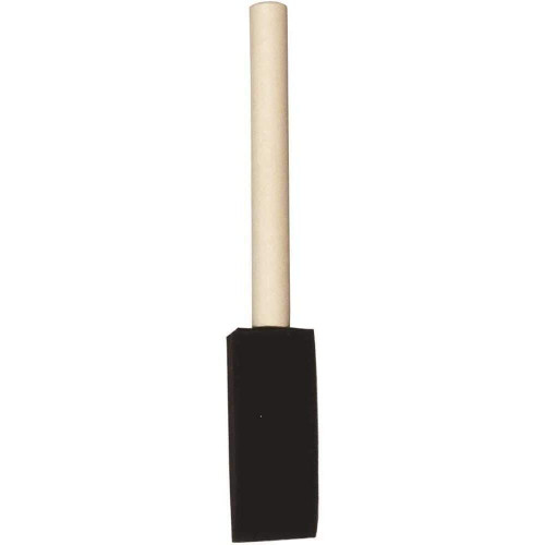 Linzer 8500-1  Foam Brush 1" with Wood Peg Handle Image 0 Linzer 8500-1  Foam Brush 1" with Wood Peg Handle Image 0