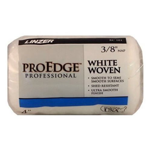 Linzer RC101-4  Pro Edge 3/8" x 4" White Woven Roller Cover  Image 0 Linzer RC101-4  Pro Edge 3/8" x 4" White Woven Roller Cover  Image 0