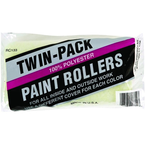 Linzer RC133-9  Polyester 9" Roller Covers with 3/8" Nap - 2 per Package Image 0