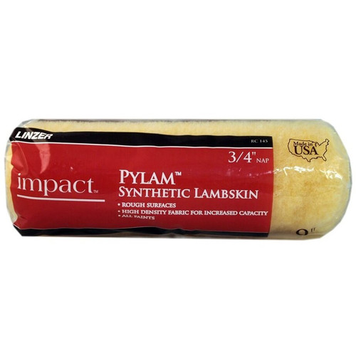 Linzer RC145  Impact 3/4" x 9" Pylam Synthetic Lambskin Roller Cover Image 0