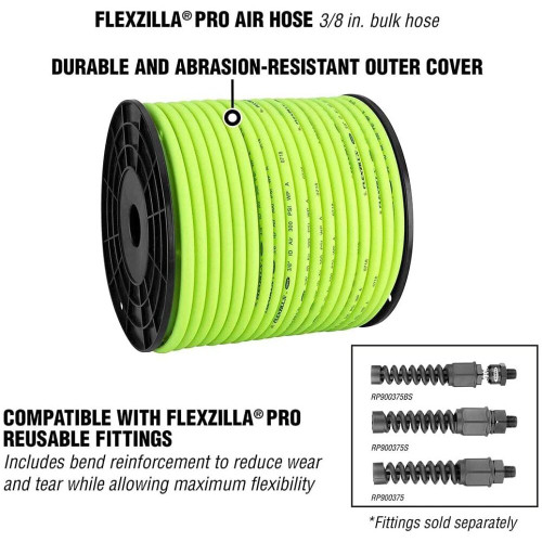 Legacy HFZ38250YW  Flexzilla 3/8" x 250' Air Hose - Bulk Spool Image 2