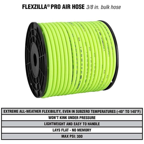 Legacy HFZ38250YW  Flexzilla 3/8" x 250' Air Hose - Bulk Spool Image 3