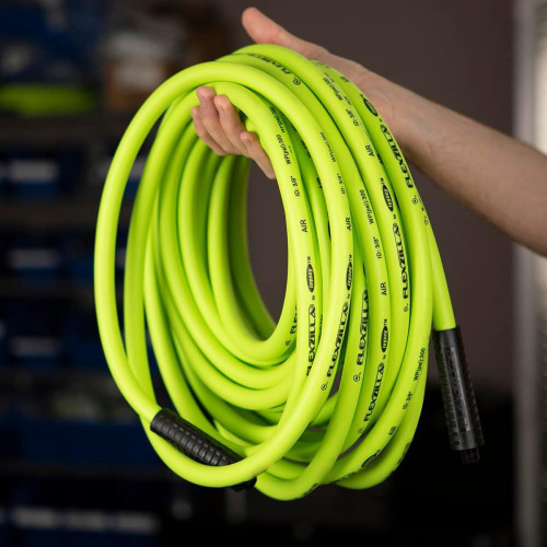 Legacy HFZ3850YW2  Flexzilla 3/8" x 50' Air Hose Assembly with 1/4" Male NPT Fittings Image 3