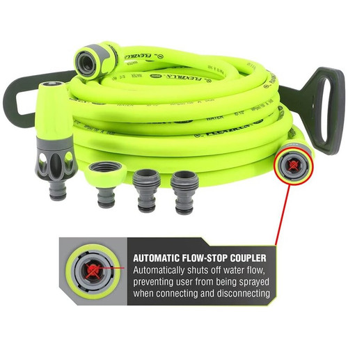 Legacy HFZG12050QN  Flexzilla 1/2" x 50' Garden Water Hose Kit with Quick Connect Attachments Image 3