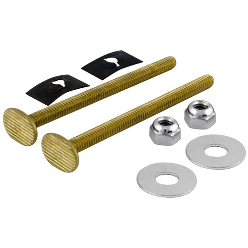 Lincoln 100851  3-1/2" Brass Toilet Bolts Image 0 Lincoln 100851  3-1/2" Brass Toilet Bolts Image 0