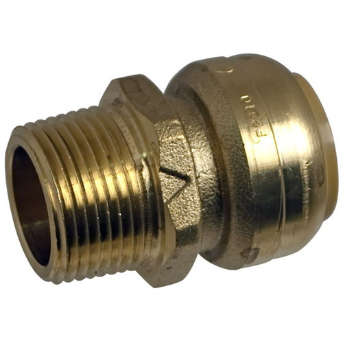 Lincoln 107525  1/2" SharkBite Push Lock Male Straight Connector Fitting (U120LF) Image 0