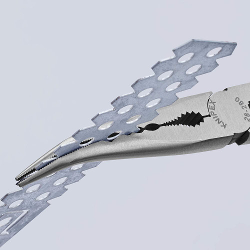Knipex  2881280  11" Extra Long Needle Nose Pliers - Angled Jaw Image 2