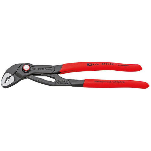 Knipex 8721250  Cobra 10" QuickSet High-Tech Water Pump Pliers Image 0