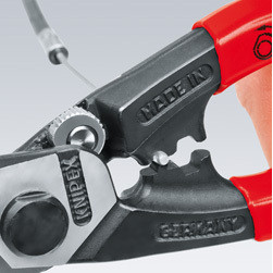Knipex 9561-190  7-1/2" Wire Rope Cutter / Shears with Non-Slip Plastic Coated Handle (9561190) Image 3