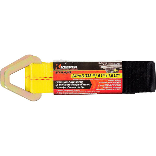 Keeper 04226  2" x 24" Premium Axle Strap with D-Rings Image 1