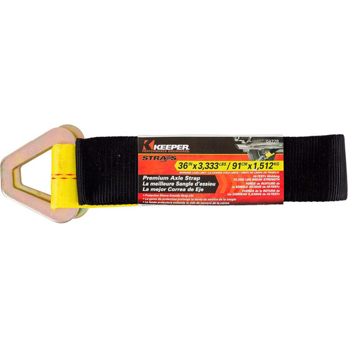 Keeper 04228  2" x 36" Premium Axle Strap with D-Rings Image 1