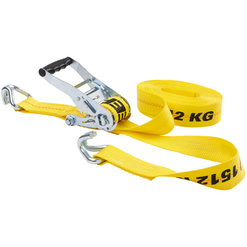 Keeper 04622  2" x 27' Heavy Duty Ratchet Tie-Down Strap with J-Hooks Image 0