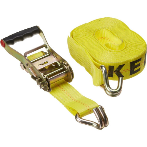 Keeper 04622  2" x 27' Heavy Duty Ratchet Tie-Down Strap with J-Hooks Image 1