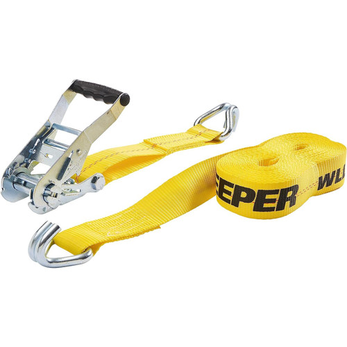 Keeper 04622  2" x 27' Heavy Duty Ratchet Tie-Down Strap with J-Hooks Image 2
