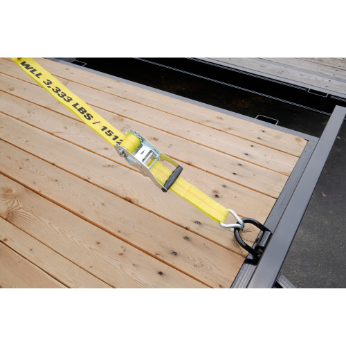 Keeper 04622  2" x 27' Heavy Duty Ratchet Tie-Down Strap with J-Hooks Image 3