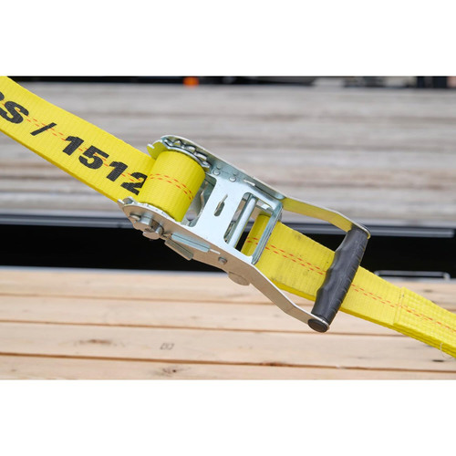 Keeper 04623  2" x 27' Heavy Duty Ratchet Tie-Down Strap with Flat Hooks Image 3