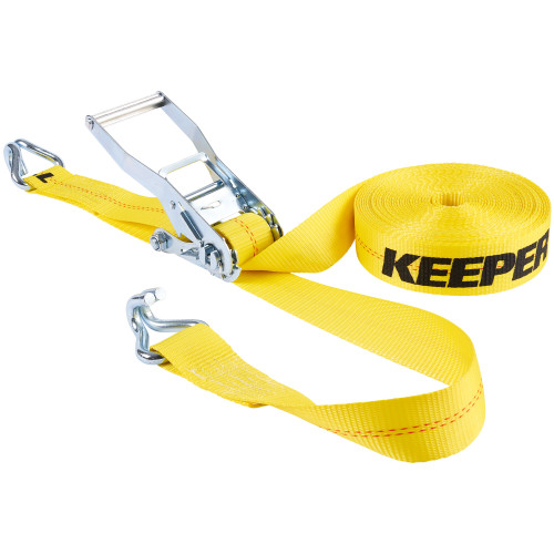 Keeper 04624  2" x 40' Hay Baler Ratchet Tie-Down Strap with J-Hooks Image 0