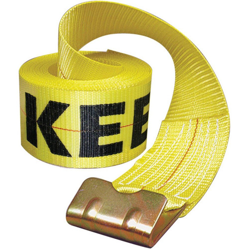 Keeper 04926  4" x 30' Commercial Winch Strap with Flat Hook Image 0