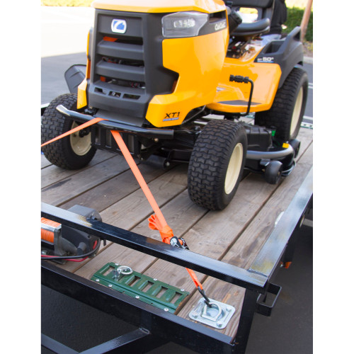 Keeper 05505  1" x 14' High Tension Ratchet Tie-Down Straps with Vinyl Coated S-Hooks - 4 Straps per Package Image 5