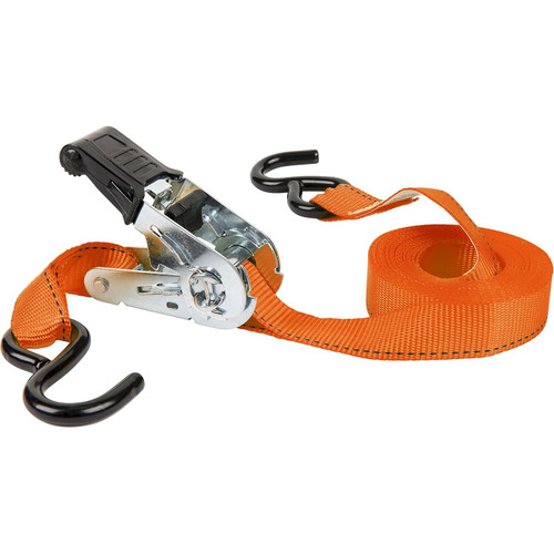 Keeper 05506  1" x 15' High Tension Ratchet Tie-Down Straps with Vinyl Coated S-Hooks - 4 Straps per Package Image 2