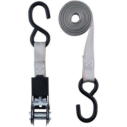 Keeper 05514  1" x 14' High Tension Ratchet Tie-Down Strap with Full-Size Vinyl Coated S-Hooks Image 5
