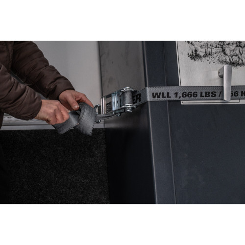 Keeper 05519  1-3/4" x 15' Ratchet Tie-Down Strap with J-Hooks Image 2