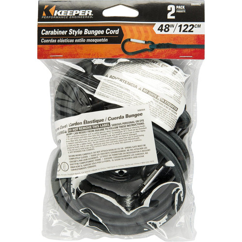 Keeper 06082  48" Carabiner Bungee Cord - 2 per Package Image 4