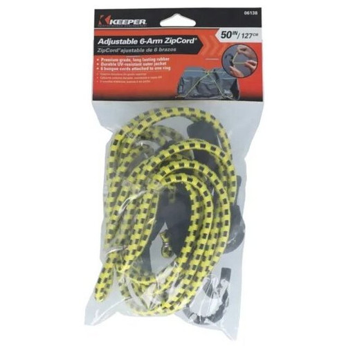 Keeper 06138  50" 6 Arm Adjustable Zip Cord Image 1 Keeper 06138  50" 6 Arm Adjustable Zip Cord Image 1