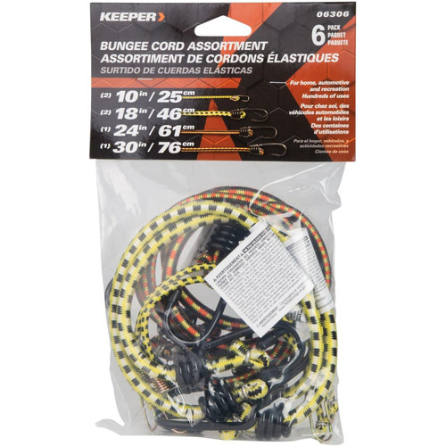 Keeper 06306  Multi-Pack Bungee Cords - 6 per Package Image 2