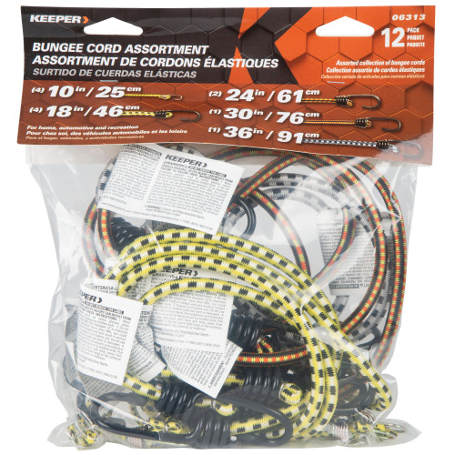 Keeper 06313  Multi-Pack Bungee Cords - 12 per Package Image 1