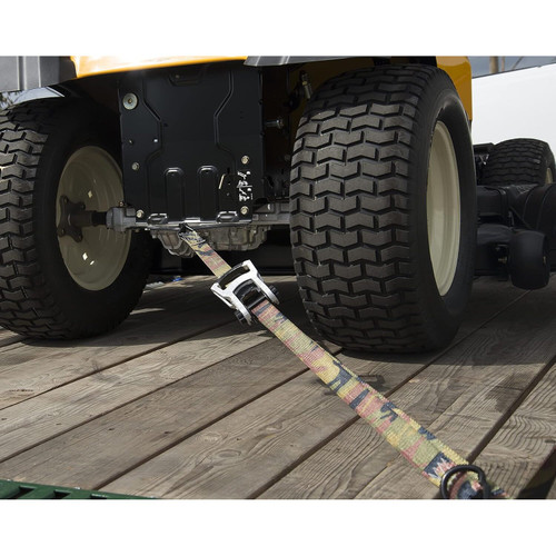Keeper 47300  1" x 12' Ratchet Tie-Down Straps in Desert Camo with Large Vinyl Covered S-Hooks - 2 Straps per Package Image 4