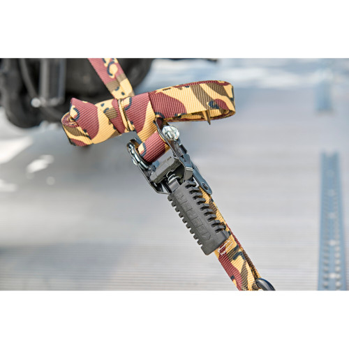 Keeper 85400  1" x 12' Pistol Grip Ratchet Tie-Down Strap in Desert Camo Design with Vinyl Coated S-Hooks Image 3