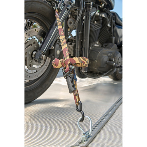Keeper 85400  1" x 12' Pistol Grip Ratchet Tie-Down Strap in Desert Camo Design with Vinyl Coated S-Hooks Image 4