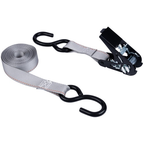Keeper 89514  1" x 14' High Tension Ratchet Tie-Down Strap with Vinyl Coated S-Hooks Image 2