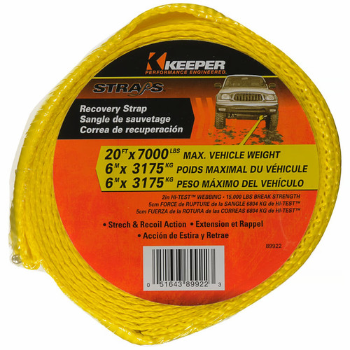 Keeper 89922  2" x 20' Vehicle Recovery Strap Image 2