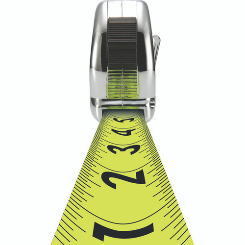 Komelon 430HV  Tape Measure 1" X 30' Hi-Vis Chrome Professional Image 2