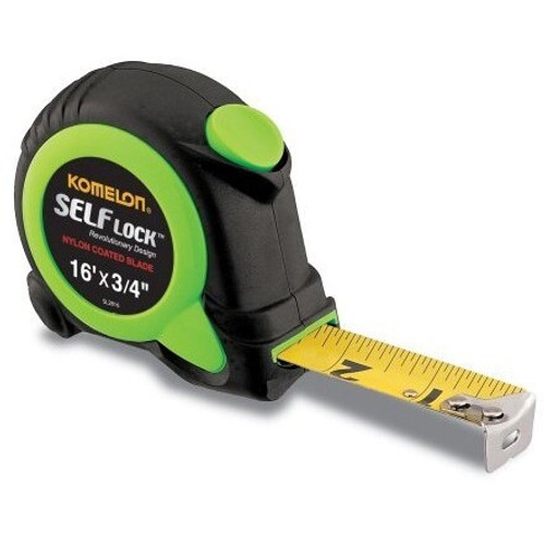 Komelon SL2816  16' x 3/4" Self Locking Steel Power Tape Measure Image 0